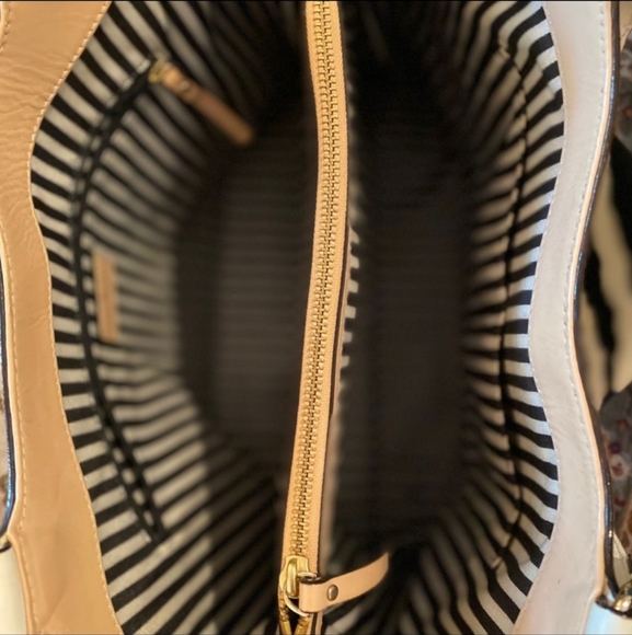 KATE SPADE AUTHENTIC IVORY LEATHER TOTE LNC - Picture 12 of 16